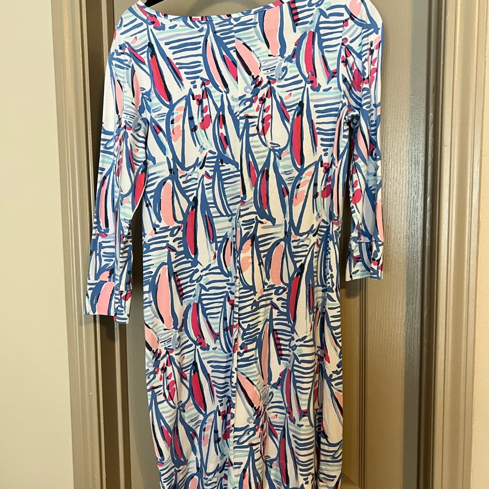 Lilly Pulitzer Sailboat Dress, 100% Pima Cotton, SIZE M, NWOT